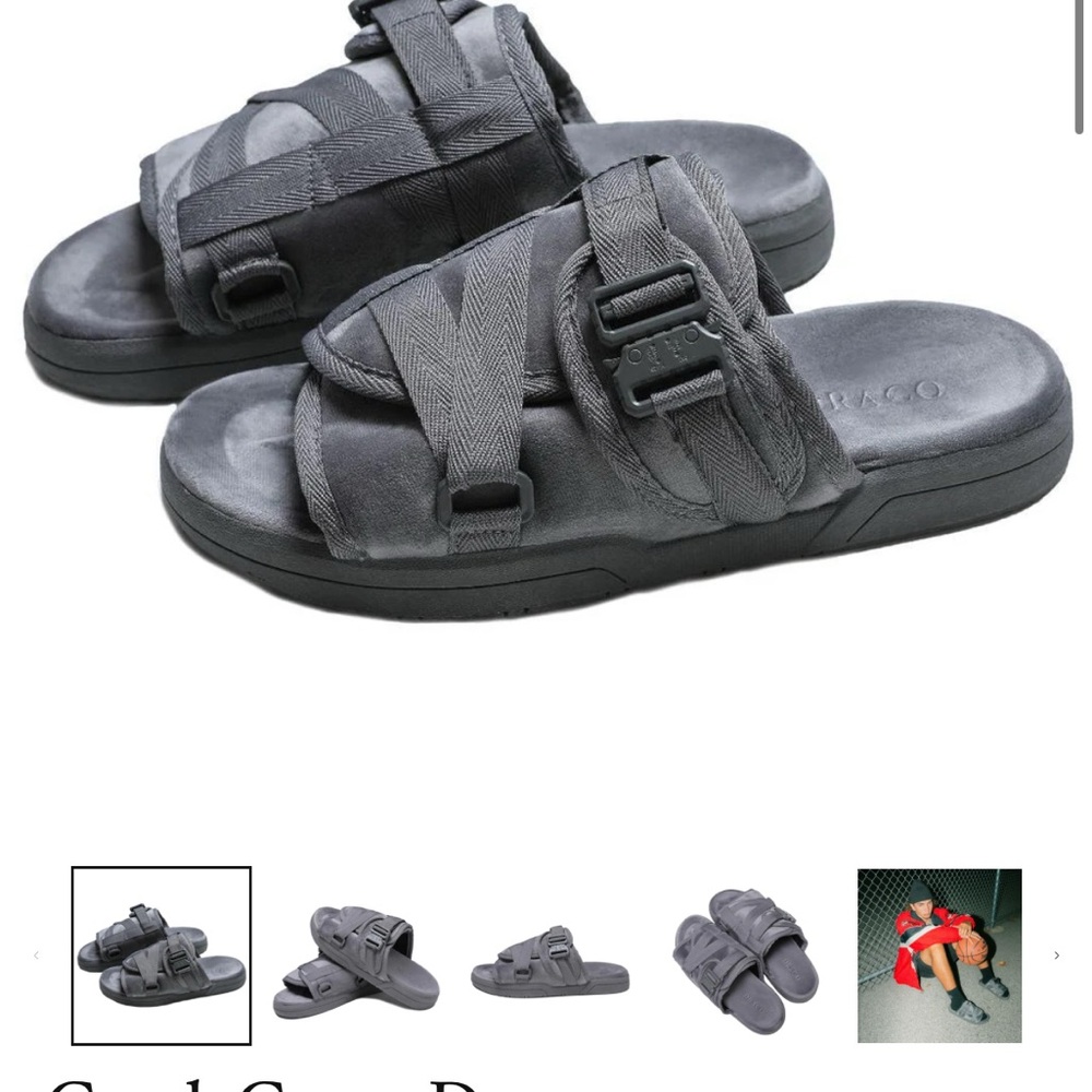 Draco Gray Sandals for Women or men 6.5 -7 women 5 men